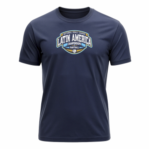 Camiseta Latin América 2025 - BLUE Algodão Fio 30 180gr.   DTF  