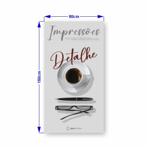 Midia p/ Banner - X3 Mídia Premium 240gr 0,80x1,50m    Em até 3X no cartão sem juros, via link de pagamento