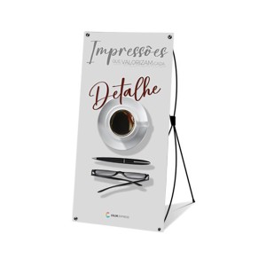 Banner X3 - 0,80 x 1,50m - Completo Impresso em Eco Mate Photo Film Premium 240gr 0,80x1,50m    Em até 3X sem juros no cartão , via link de pagamento